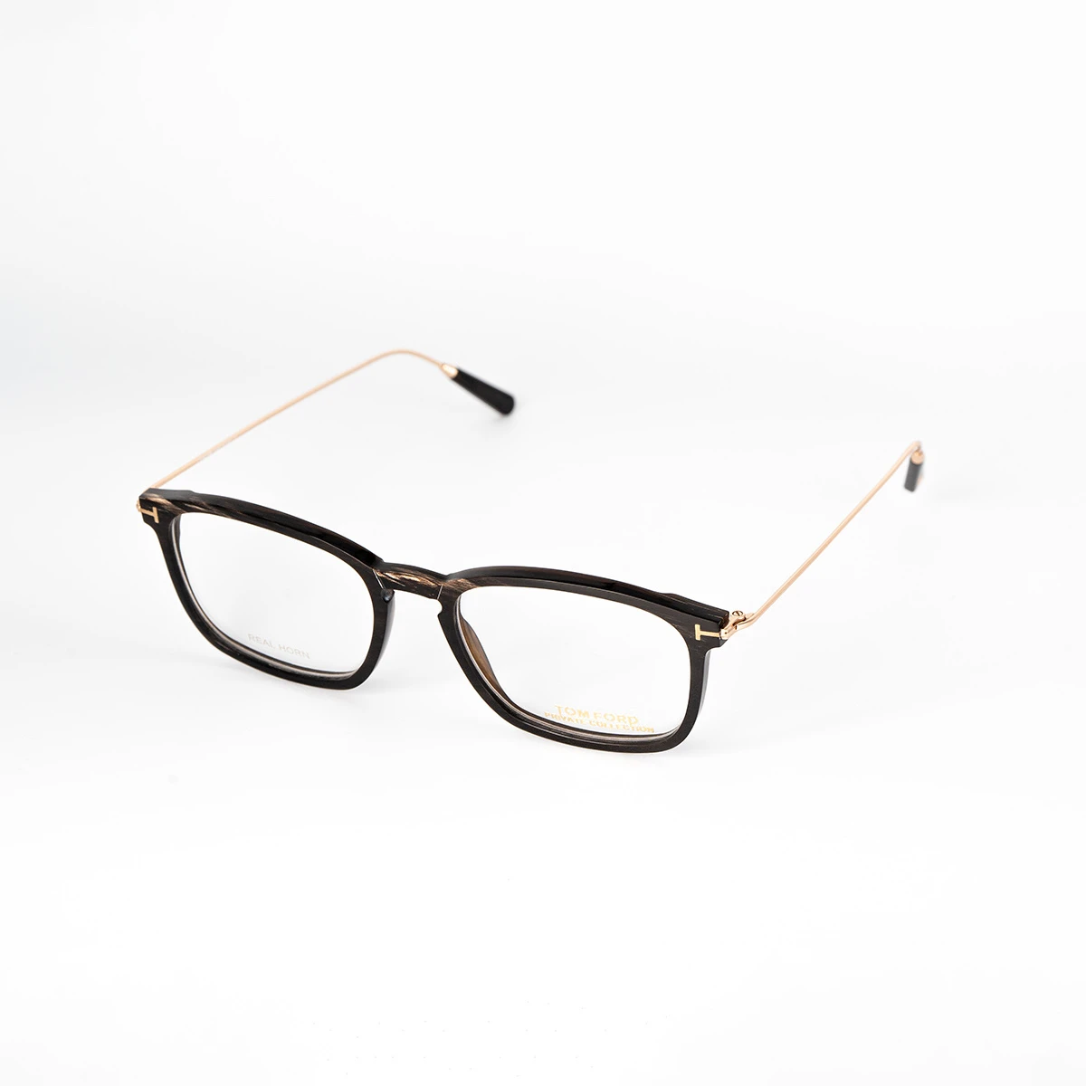 Corno nero e aste oro rosé FT 5722P